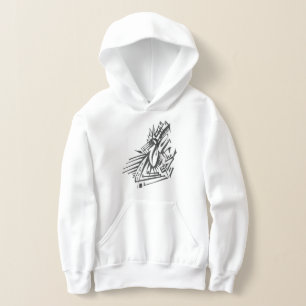 Busy Black White Abstract Tribal Tattoo Art Hoodie