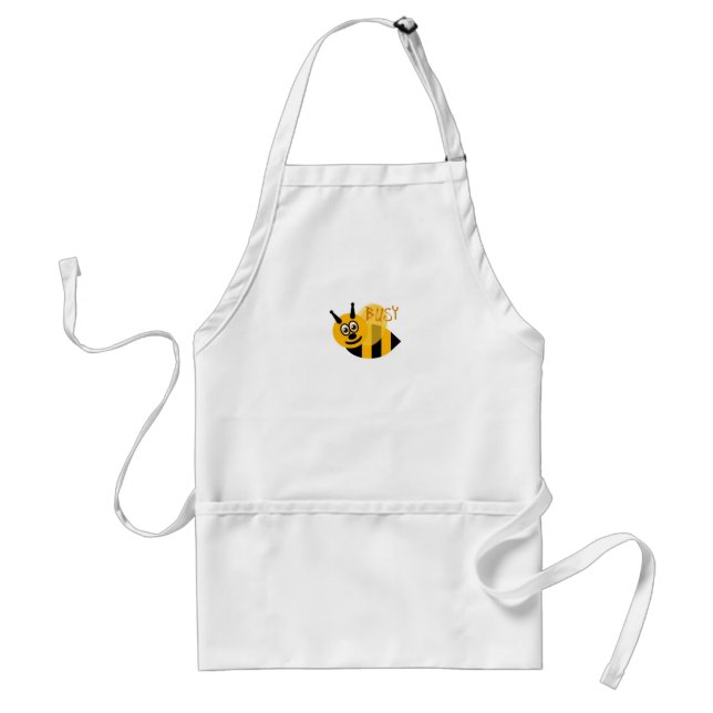 Busy Bumble Bee Cute Adult Apron (Front)