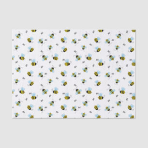 Busy Buzzing Bees Cute Garden Bug Print Tissue Paper
