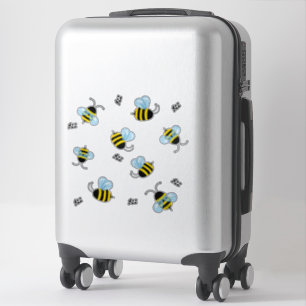 Busy Buzzing Bees Honeybee Bugs Sticker