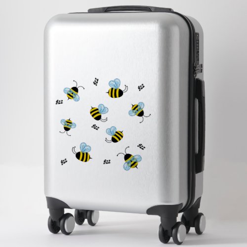 Busy Buzzing Bees Honeybee Bugs Sticker