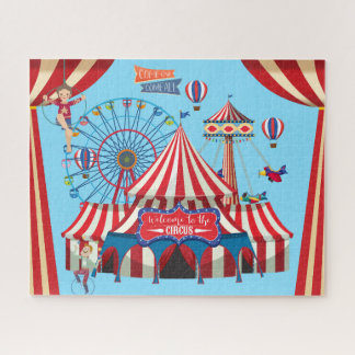 Busy Circus Colorful Jigsaw Puzzle