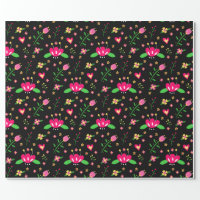 Chic Pretty Blush Pink Watercolor Roses Floral Wrapping Paper