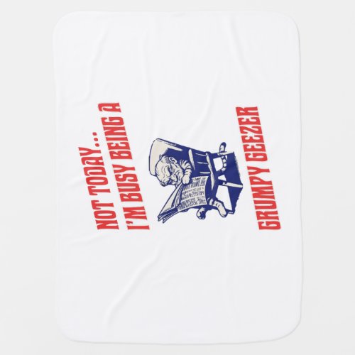 Busy Grumpy Geezer Baby Blanket
