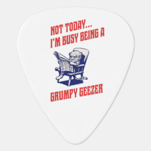 Busy Grumpy Geezer Guitar Pick