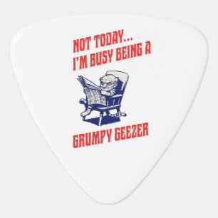 Busy Grumpy Geezer Guitar Pick