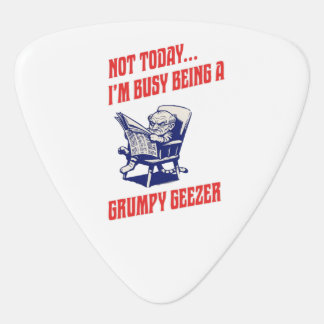 Busy Grumpy Geezer Guitar Pick