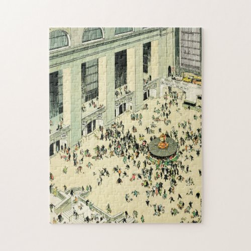 Busy hours at the Grand Central Station New York Jigsaw Puzzle