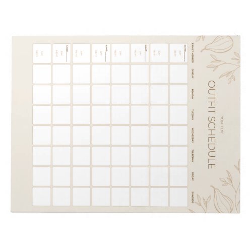 Busy Jewish Moms Yom Tov Schedule Notepad