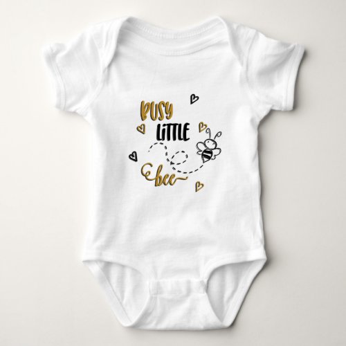 Busy Little Bee Baby Bodysuit