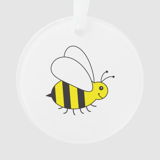 Busy Little Bumble Bee Ornament (Front)