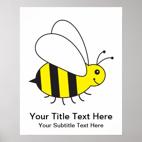Busy Little Bumble Bee Poster