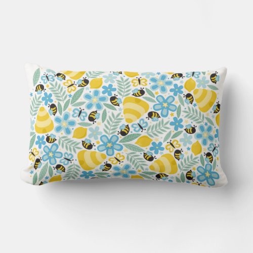 Busy Little Honeybees Lumbar Pillow