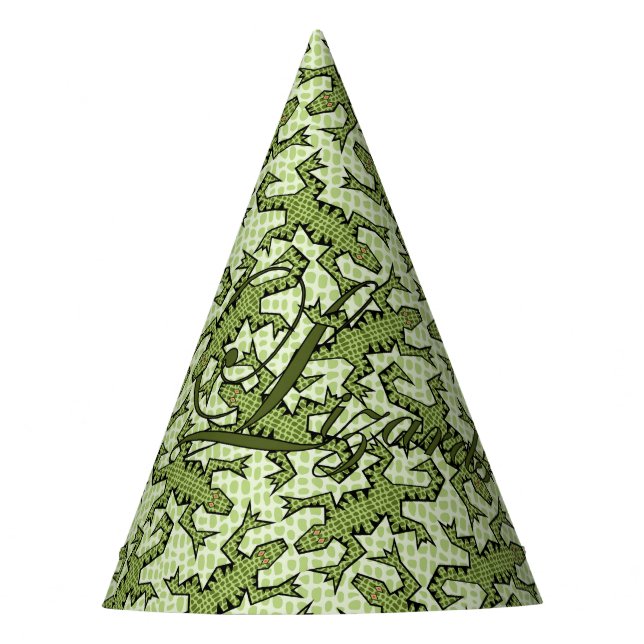Busy Lizards Party Hat (Front)