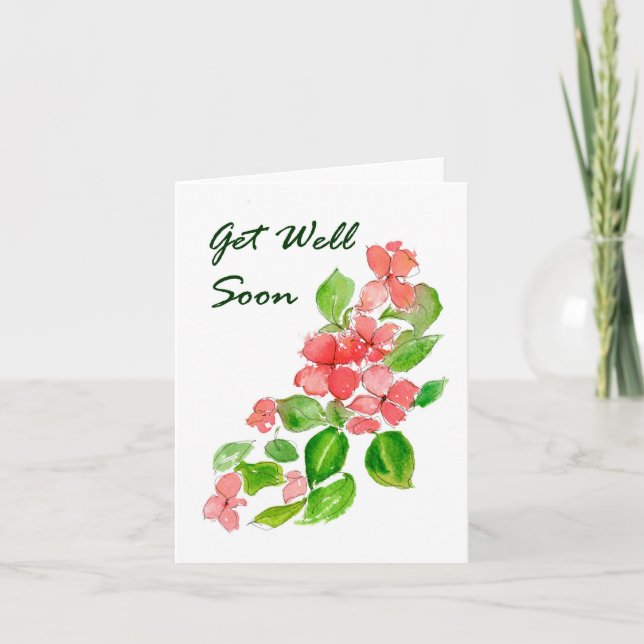 Busy Lizzie Get Well Card (Front)