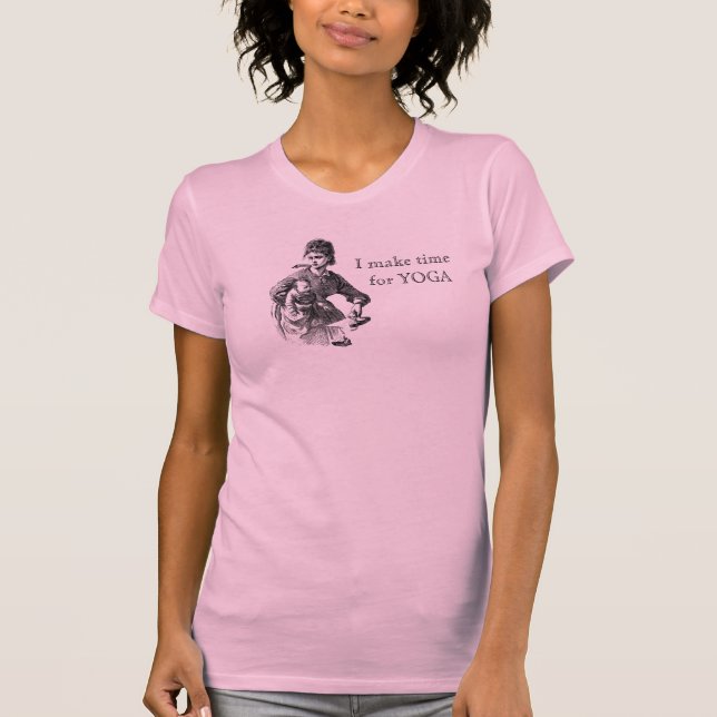 Busy Mom ~ I make time for YOGA T-Shirt (Front)