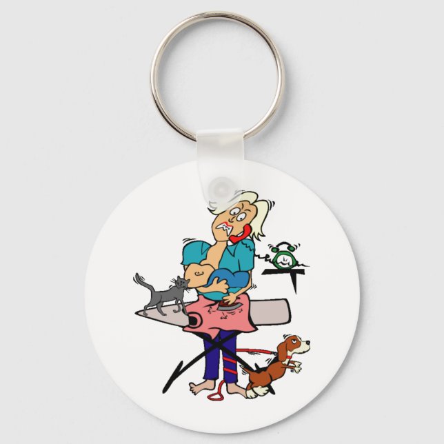 Busy Mom Keychain (Front)