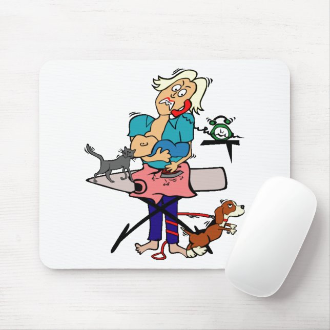 Busy Mom Mouse Pad (With Mouse)