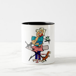 Busy Mom Two-Tone Coffee Mug