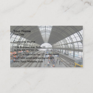 Busy Railway Station Business Card