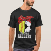 Grandma Of Ballers Softball Soccer Basketball Gr T Shirt Zazzle