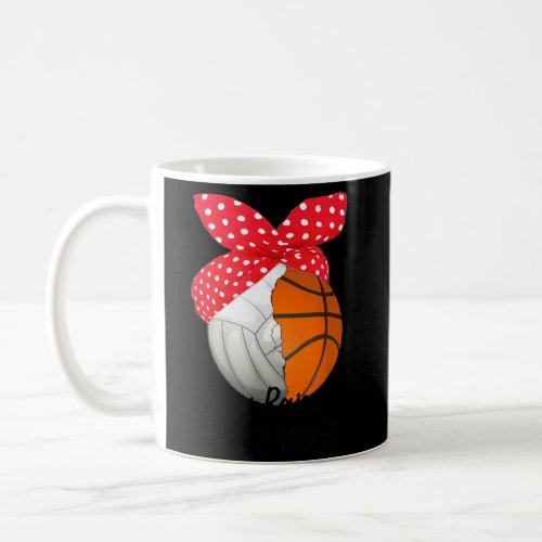 Busy Raising Ballers Mom Volleyball Basketball Mot Coffee Mug