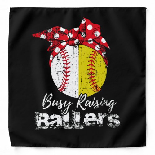 Busy Raising Ballers Softball Baseball Bandana