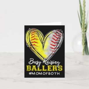 Busy Raising Llers Heart Mom Of Both Softll Sell M Card