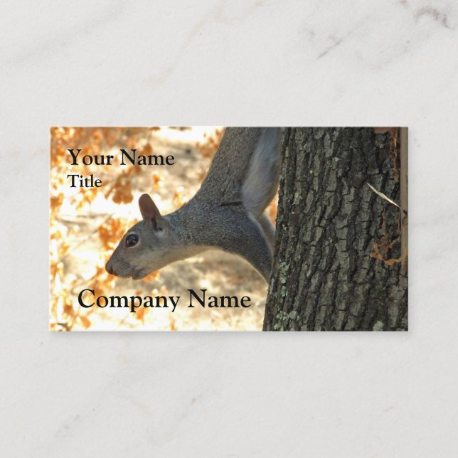 Busy Squirrel Business Card (Front)