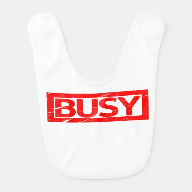 Busy Stamp Baby Bib (Front)