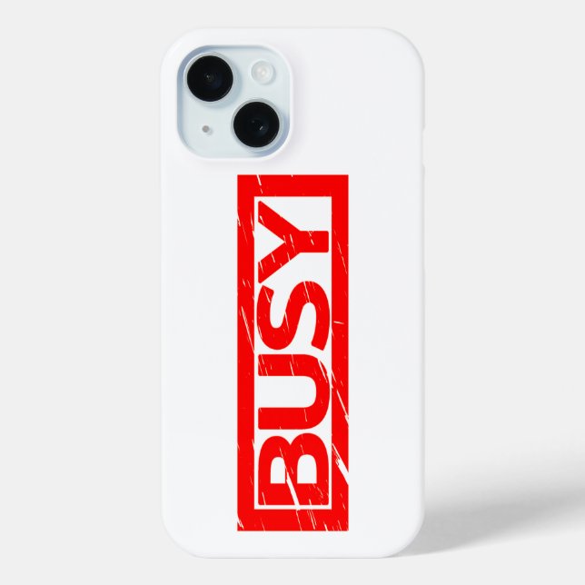 Busy Stamp Case-Mate iPhone Case (Back)