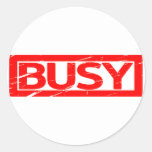 Busy Stamp Classic Round Sticker