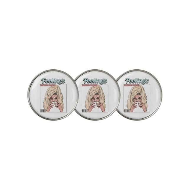 Busy Thinking About Girls Golf Ball Marker (3 Up)