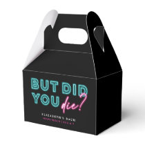 But Did You Die? Neon Blue & Pink Hangover Kit Favor Boxes