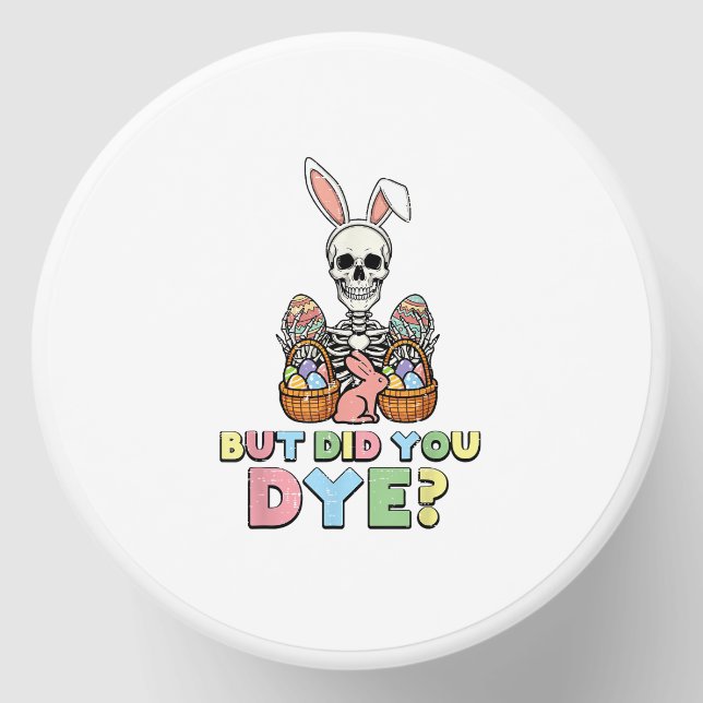 But Did You Dye Skeleton Eggs Funny Easter Men Wom Mini Candle Favors (Front)