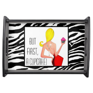"But First, A Cupcake!" DIVA Serving Tray