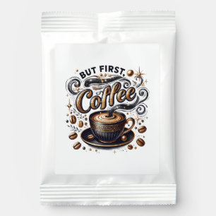 But First Coffee Art - Stylish Gold Design Margarita Drink Mix