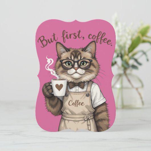 But First, Coffee Cat (Standing Front)