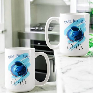 But First Coffee Coffee Cup Saucer Beans T-Shirt