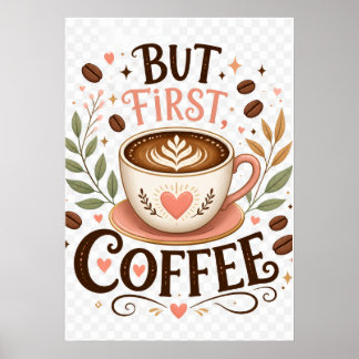 But First Coffee Cozy Coffee Kitchen Decor