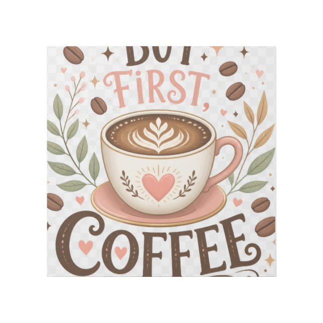 But First Coffee Cozy Coffee Kitchen Decor (Front)