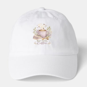 But First, Coffee   Cozy Lavender coffee Hat