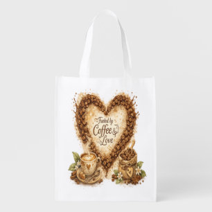 But First, Coffee Cozy Vintage Grocery Bag