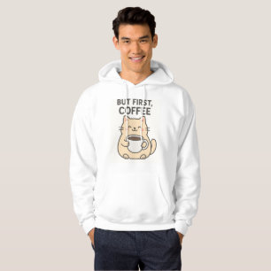 But First, Coffee Cute Cat Hoodie