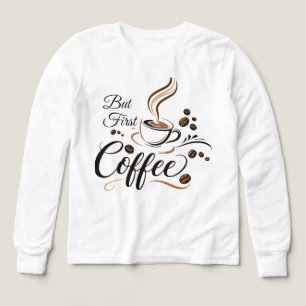 But First Coffee Funny Caffeine Lover Gift Mug T-S Tri-Blend Shirts