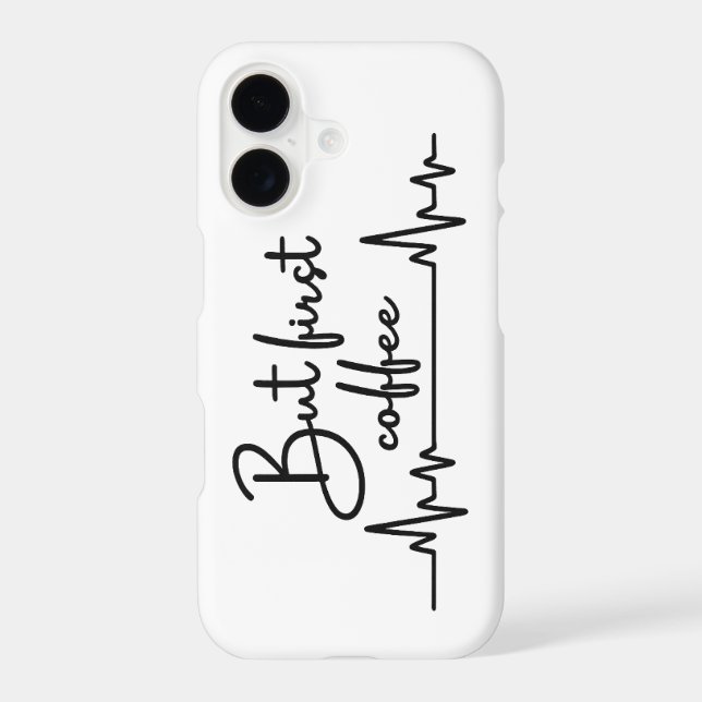 But First Coffee iPhone 17 Case for Coffee Lovers (Back)