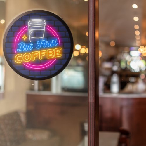 But First Coffee Neon Look Coffee Shop LED Sign