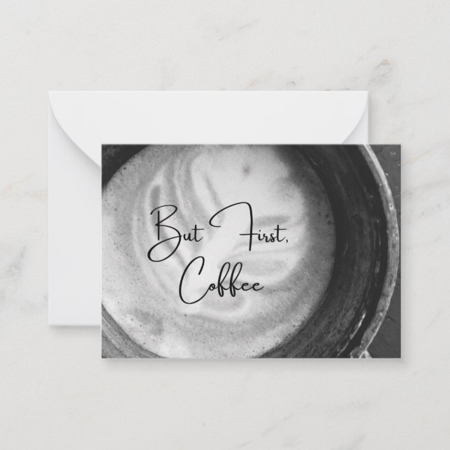 But First, Coffee Notecard (Front)