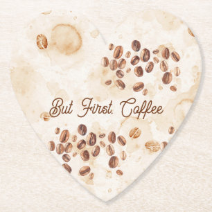 But First, Coffee Paper Coaster