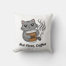 But First, Coffee - Personalized Cat Lover's